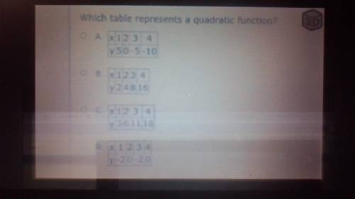 Can someone help me please and thank you ( i'll give brainliest and extra points)

Which table rep