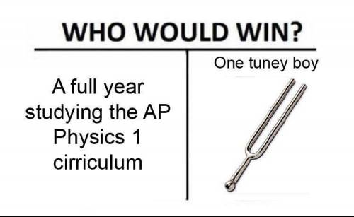 Find a meme about ap physics.
