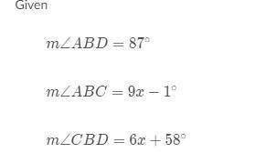 Please find ABC using the given and the angles