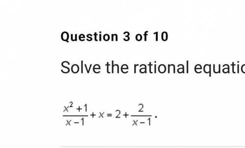 Solve the rational equation: