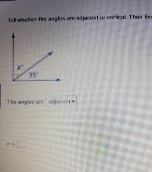 Help I need to find what x equals