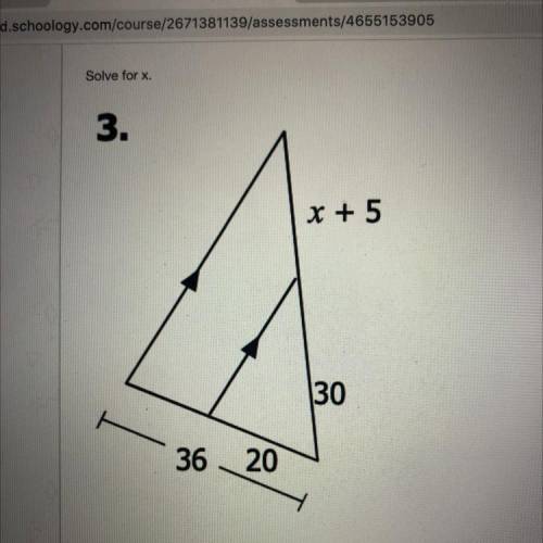 Solve for x please :)