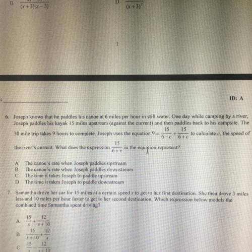 I need help this quiz is due soon, number six is the one i need.