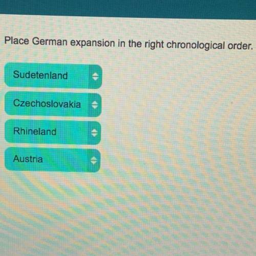 Place german expansion in the right chronological order