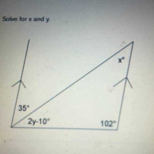 Can you please Solve for x and y