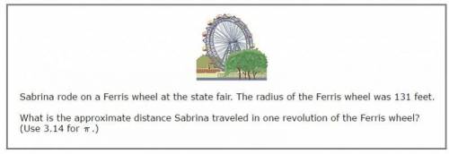 Hint: The distance she traveled is the CIRCUMFERENCE of the circle. Use the formula for circumferen