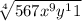 \sqrt[4]{567 x^9 y^11}