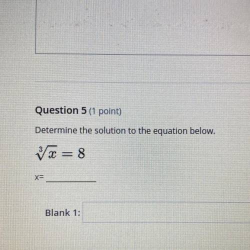 Determine the solution to the equation.