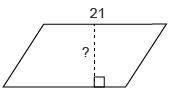 The area of the parallelogram is 315 square units. What is the height of the parallelogram?

WILL