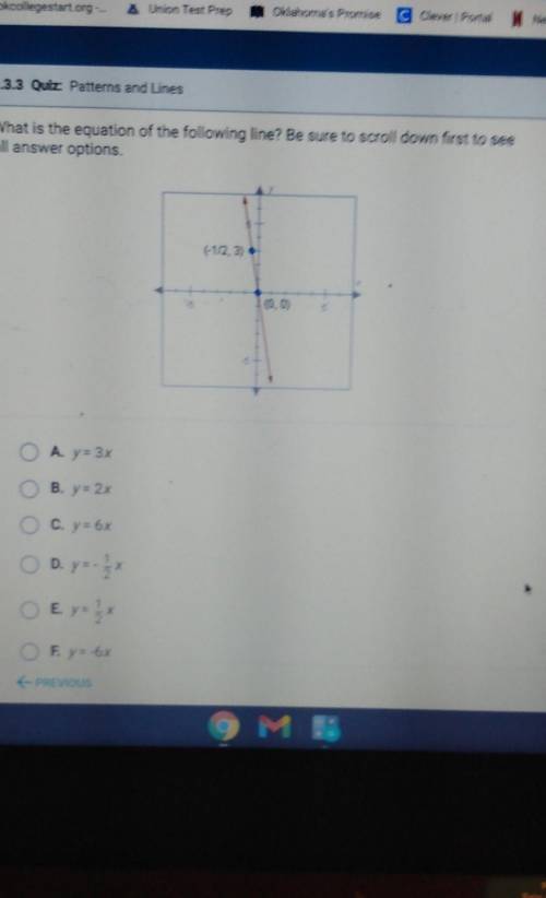 Help me please find the equation of line.