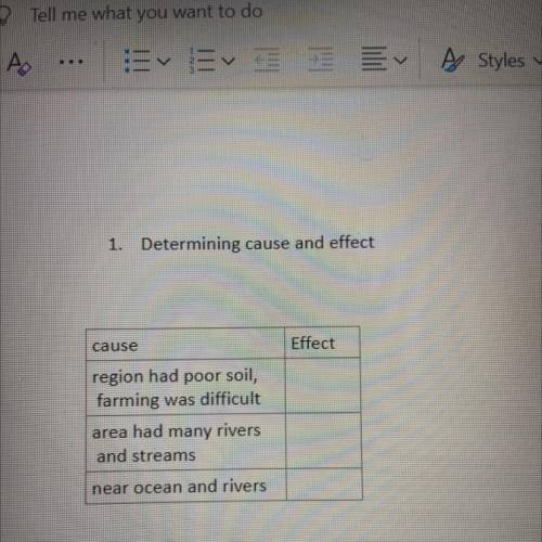Determining cause and effect
