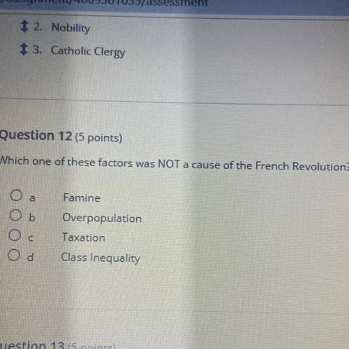 Which one of these factors was NOT a cause of the French Revolution?