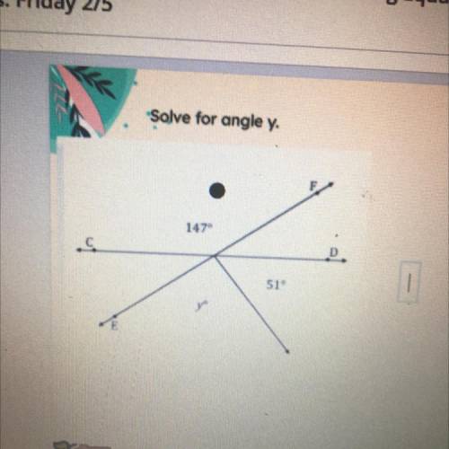 Solve for angle y.pleaseee i don't understand this
