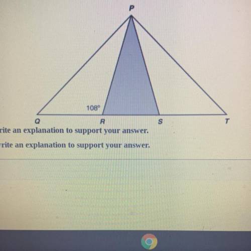 - What is the measure of Angle RPS? Show work or write an explanation to support your answer.

Wha