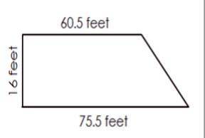 The figure shows the dimensions of a city park in feet.

Part A: What is the area of the park?
A.1