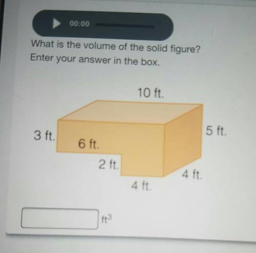 Hello! Can you please help me learn this question? :)

What is the volume of the solid figure?Ente