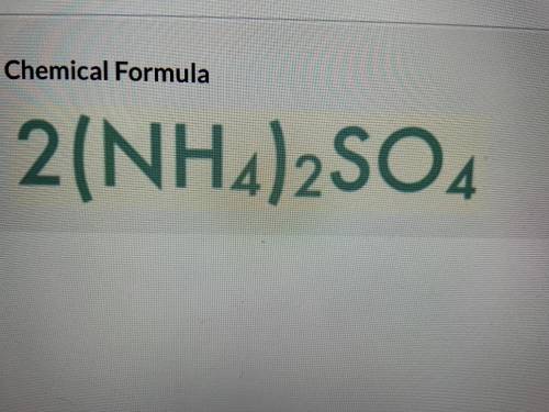 How many molecules are in this formula?