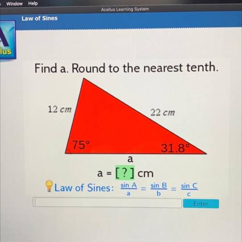 Find a. Round to the nearest tenth.