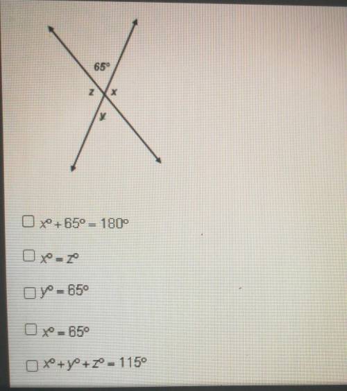 WILL GIVE BRAINLIEST HELP ASAP

which equations are true for the values of x, y, and x? select 3