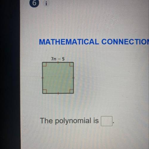 7n - 5
The polynomial is__
