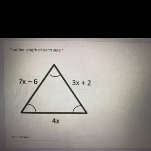 Find the length of each side