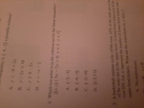 Can you help me understand question number 2?