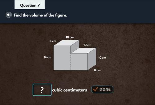 Find the volume of this figure