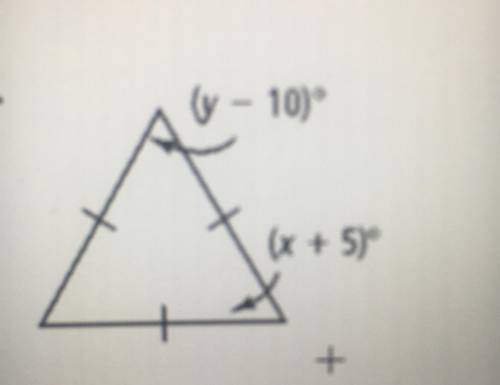 Find the values of x and y
Can someone help?