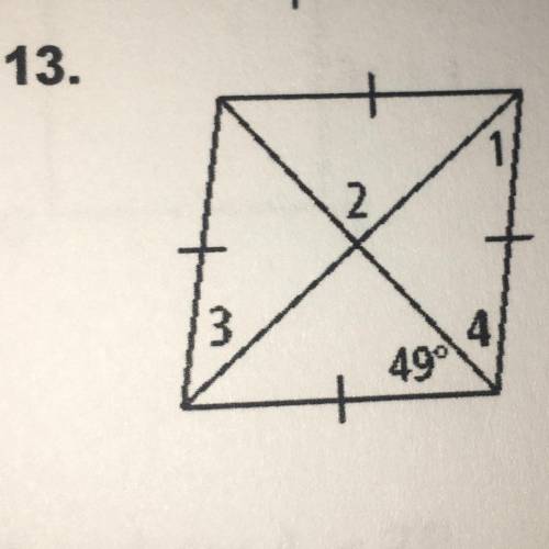 HELP PLS, find the measures of the numbered angles in each rhombus
will give brainliest