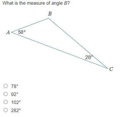 Help please i will give brainliest. what is the measure of angle b?