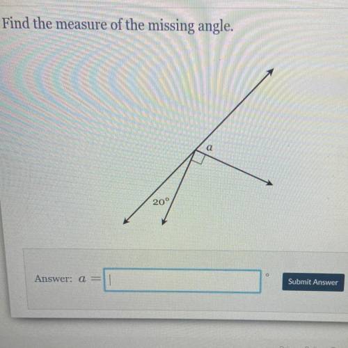 Can someone explain how i find the missing angle on this thing