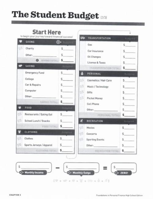 Can somebody do this budget form for me?