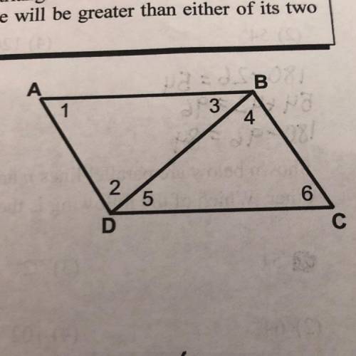 in the following diagram AB is parallel to DC and AD is parallel to BC. prove triangle ABD is equal