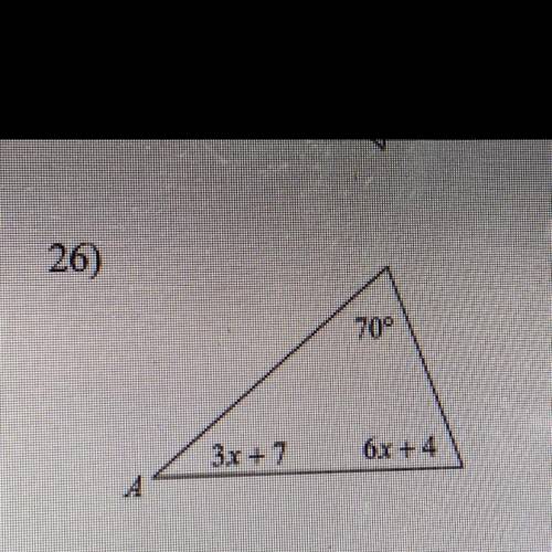 Find the measure of Angle A