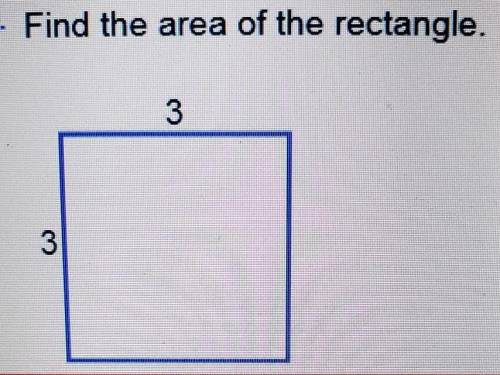 Find the area of the rectangle??