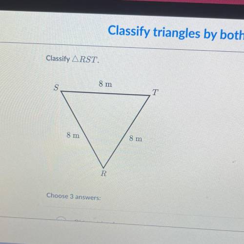 A. Obtuse triangle

B. Isosceles triangle
C. Acute triangle
D. Scalene triangle 
E. Right triangle