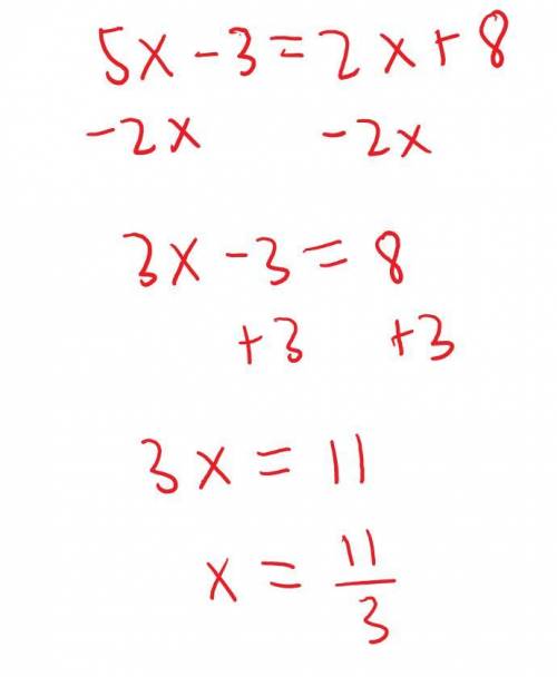 6.7.35

LMNP is a rectangle. Find the value of x and the length of each diagonal
LN=5x-3 and MP=2x