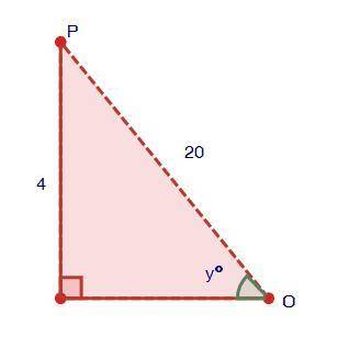 Please help! Thank you in advance!

Find the measure of angle y. Round your answer to the nearest