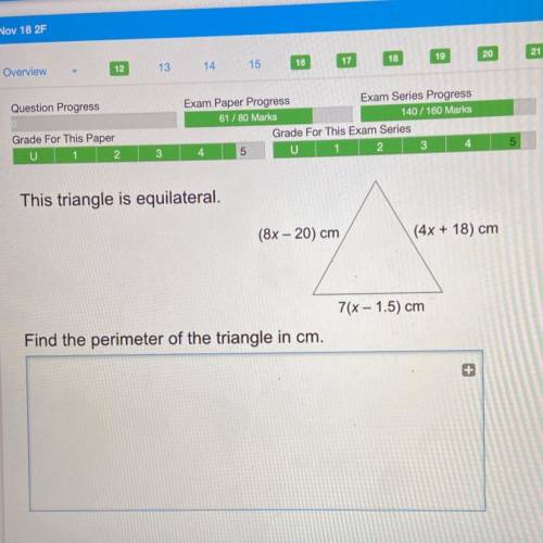 Triangle that is equilateral.
Mathswatch. 
Please help :(
