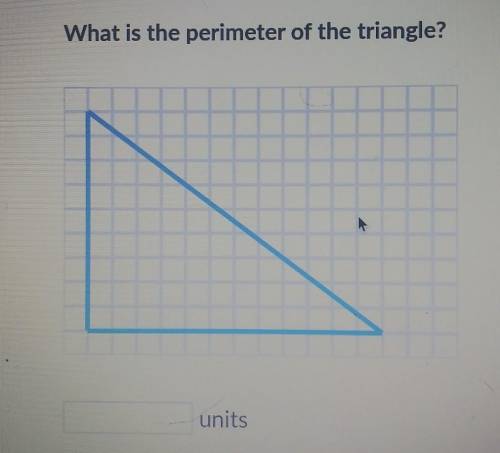 What is the perimeter of the triangle?Please help ASAP!​