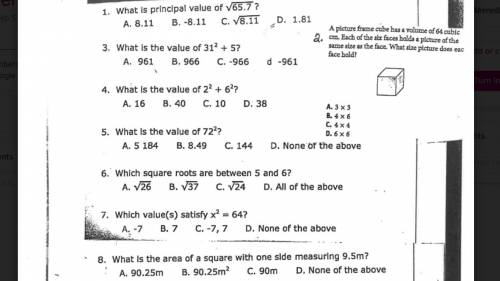 Need help solving 1,5,7,8 plzz