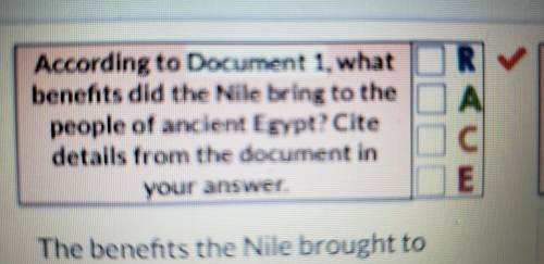 What benefits did the Nile bring to the people of ancient Egypt? (Pls read the article and use the