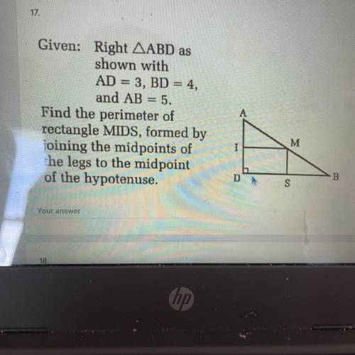 CAN SOMEONE PLS HELP, MY TEST IS ALMOST DUE. What is the perimeter of the question and picture prov