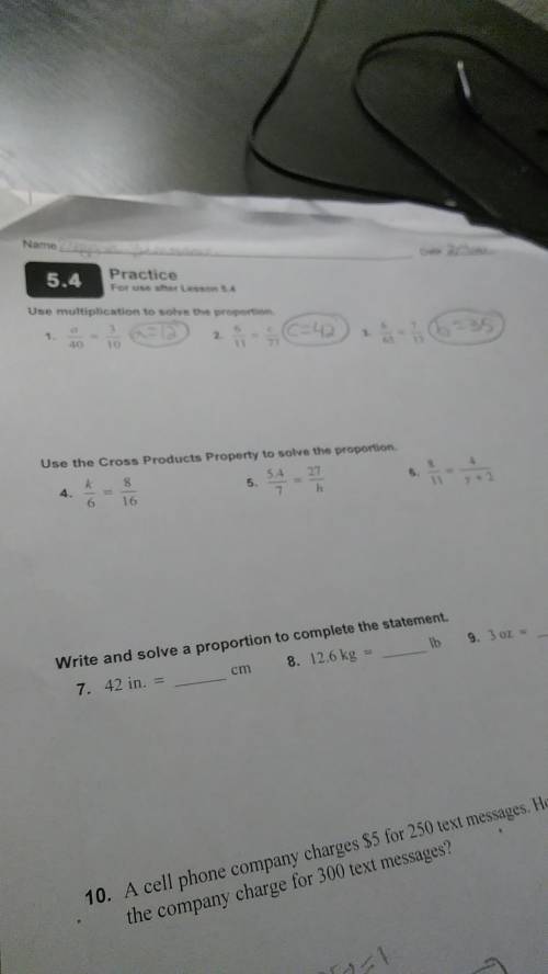 A/40=3/10 use multiplication to solve the proportion I give brainlist

I need to show my work I ne