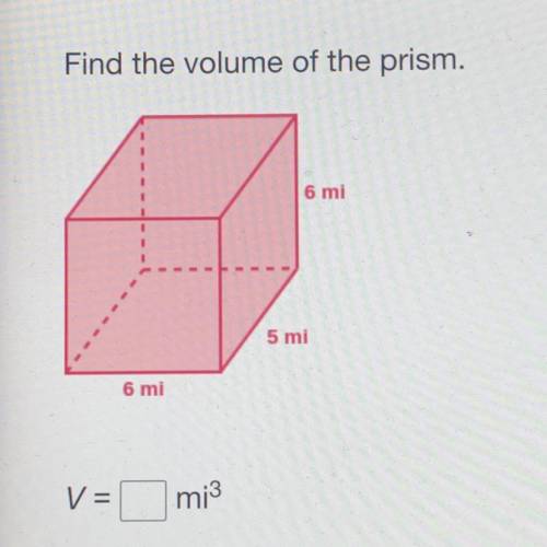 HELP Find the volume of the prism.