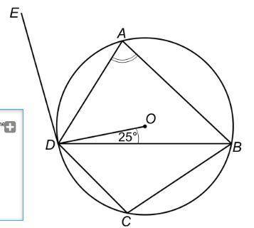 PLEASE HELP

A, B, C and D are points on the circumference of a circle, centre O. ED is a tangent