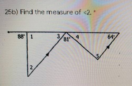 25b) Find the measure of ​