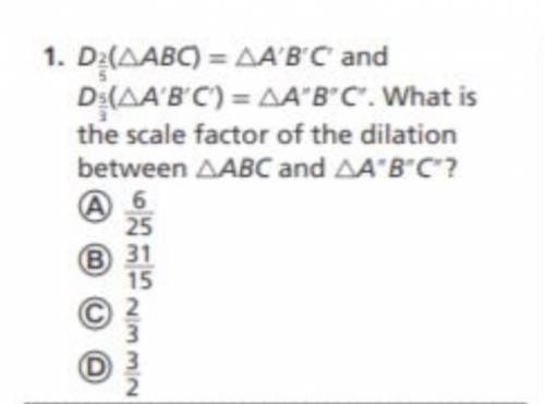 What is the scale factor of the dilation between ΔABC and ΔA'B'C'?