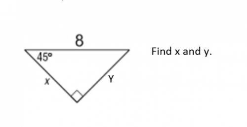 Find x and y 
I need help :(