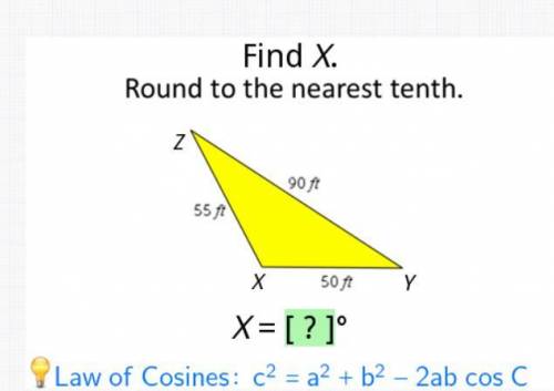 How do I use the Law of Cosines to solve this problem?